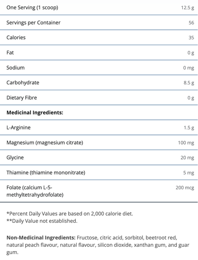 Metagenics ArginCor Ingredients