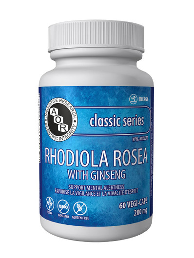 Aor Rhodiola Rosea With Ginseng 60 Veg Capsules (11643)