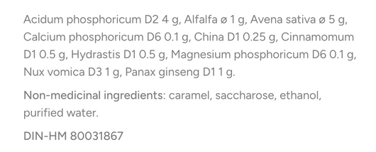 Dr Reckeweg R95 Ingredients