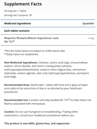 Metagenics Estrovera Ingredients