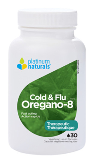 Platinum Naturals Oregano 8 - 30 Liquid Capsules (Old Look)