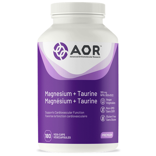 AOR Magnesium + Taurine 180 Veg Capsules