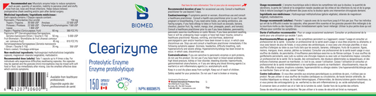Biomed Clearizyme Suggested Use