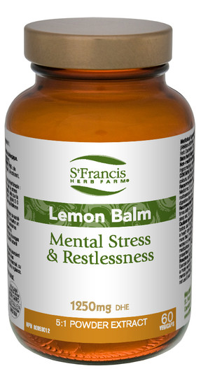 St Francis Lemon Balm 60 Veg Capsules (old look)