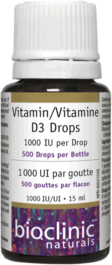 Bioclinic Naturals Vitamin D3 Drops 1000 IU 15 Ml