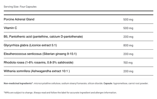 Aor Ortho Adapt Ingredients
