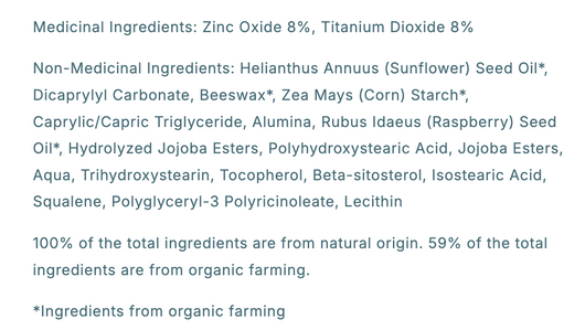 Green Beaver Mineral Sunscreen Sport SPF 40 Ingredients