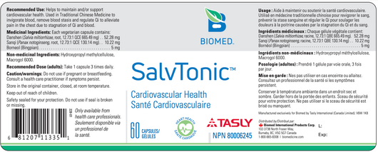 Biomed SalvTonic - Ingredients