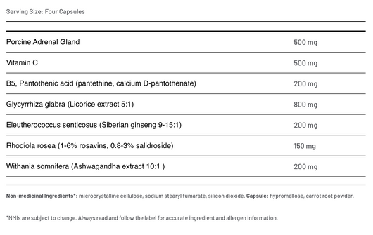 Aor Ortho Adapt Ingredients