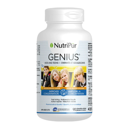 Nutripur Genius Kids and Teens 90 Chewable Softgels