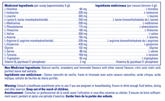 Pure Encapsulations Amino Replete Ingredients