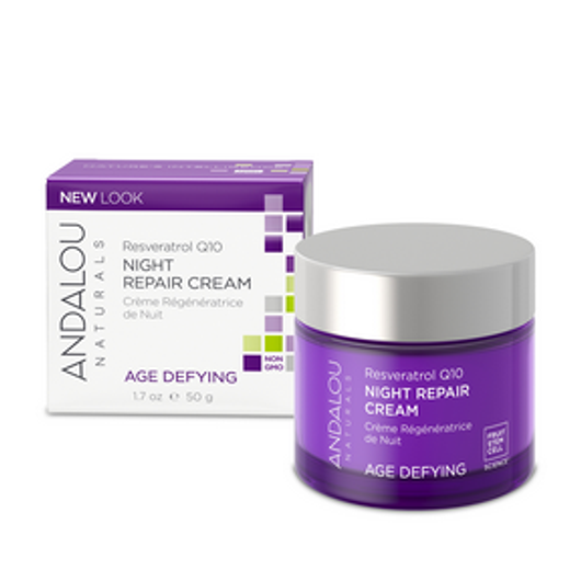 Andalou Naturals Age Defying Resveratrol Q10 Night Repair Cream 50 ml