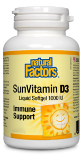 Natural Factors Vitamin D3 - 1000 IU - 500 Softgels