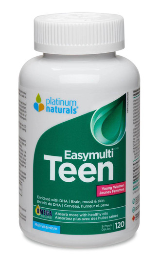 Platinum Naturals Easymulti Teen for Young Women 120 Softgels (New Look)