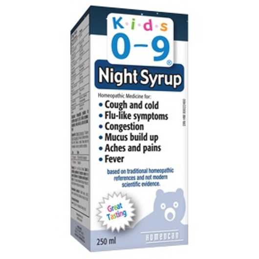 Homeocan Kids 0-­9 Cough & Cold Night 250 Ml