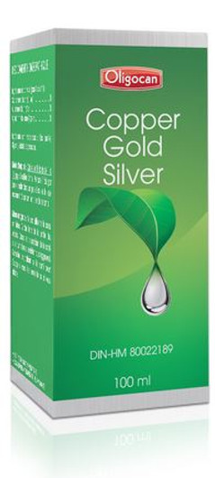 Homeocan Copper­Gold­Silver Trace Minerals 100Ml