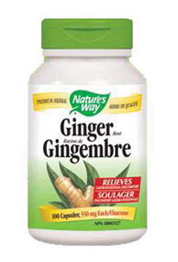 Nature's Way Ginger Root 100 Veg Capsules