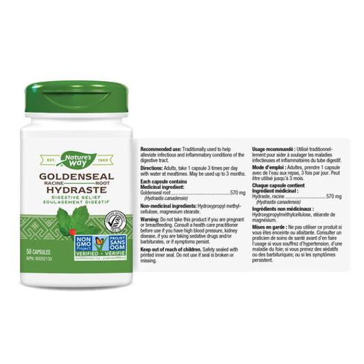 Nature's Way Goldenseal Root 50 Veg Capsules