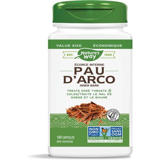 Nature's Way Pau d’Arco Inner Bark 180 Veg Capsules