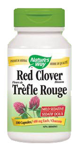Nature's Way Red Clover Blossoms 100 Veg Capsules