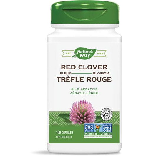 Nature's Way Red Clover Blossoms 100 Veg Capsules