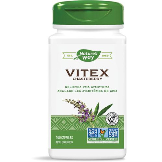 Nature's Way Vitex 100 Veg Capsules Ingredients & Dose