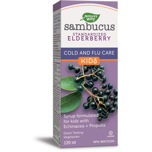 Nature's Way Kids Sambucus Cold and Flu Care Syrup 120 ml