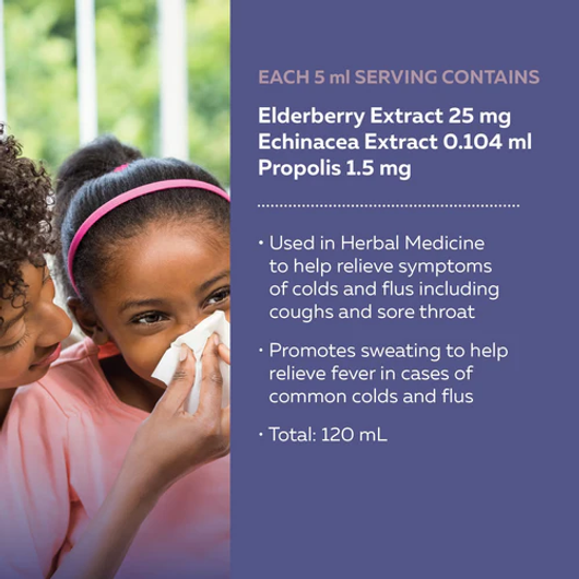 Nature's Way Kids Sambucus Cold and Flu Care Syrup Benefits