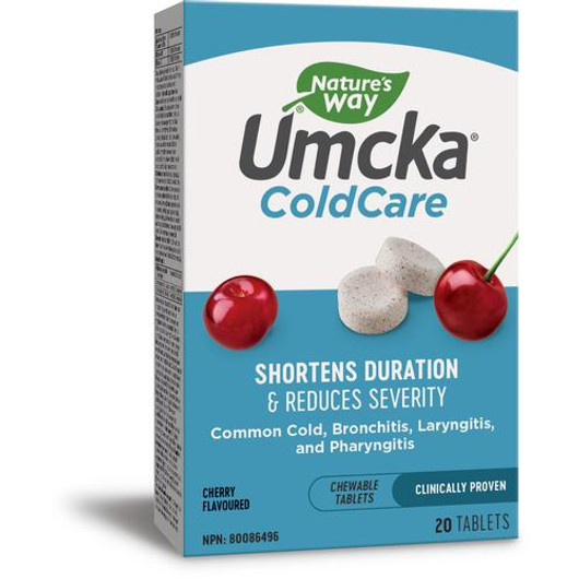 Nature's Way Umcka Coldcare Chewable Cherry 20 Tablets