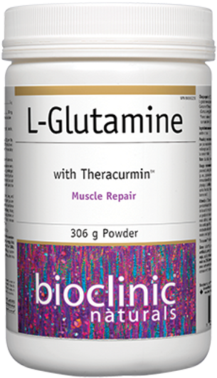 Bioclinic Naturals L Glutamine with Theracurmin 306 Grams Powder