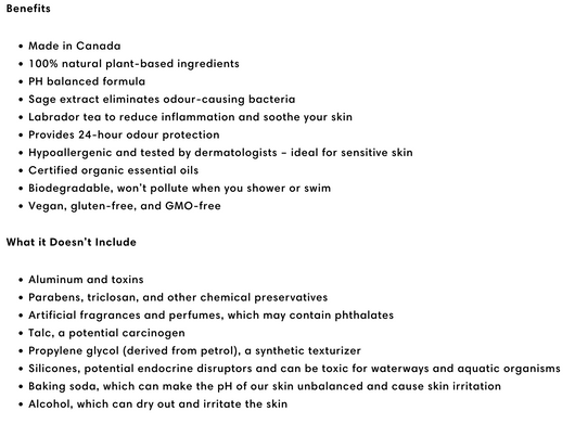 Green Beaver Natural Deodorants benefits Green Beaver Natural Deodorants benefits