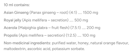 Bio Lonreco Panax Ginseng + Ingredients