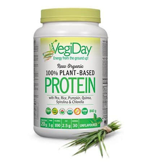 VegiDay Raw Organic Plant Based Protein Unflavoured 840 g