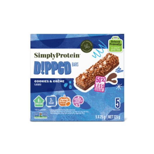 Simply Protein Kids Bar Cookies and Creme Dipped