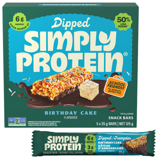 Simply Protein Kids Bar Birthday Cake Dipped Box of 5