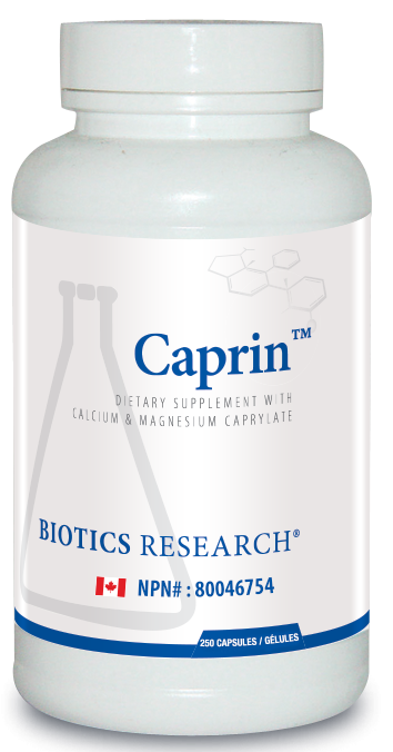 Biotics Research Caprin Caprylic Acid 1200 Milligram Serving, Gastrointestinal Support, Calcium, Magnesium Added, Aids in Gut Microbial Balance 250 Capsules