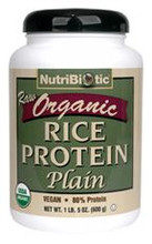 NutriBiotic Organic Rice Protein Powder Plain