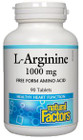 Natural Factors L Arginine 1000 mg 90 Tablets