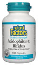 Natural Factors Acidophilus & Bifidus Double Strength 10 Billion Active Cells 180 Capsules