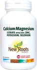 New Roots Calcium Magnesium Citrate 180 Veg Capsules New Look