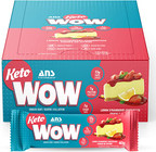 ANS Performance KetoWow Bar Lemon Strawberry Box Of 12 x 40g
