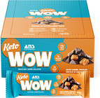 ANS Performance KetoWow Bar Salted Caramel Chocolate Box Of 12 x 40g
