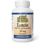 Natural Factors Lutein 20 Mg 60 Softgels