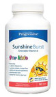 Progressive Sunshine Burst Vitamin D For Kids 120 Chewable Softgels