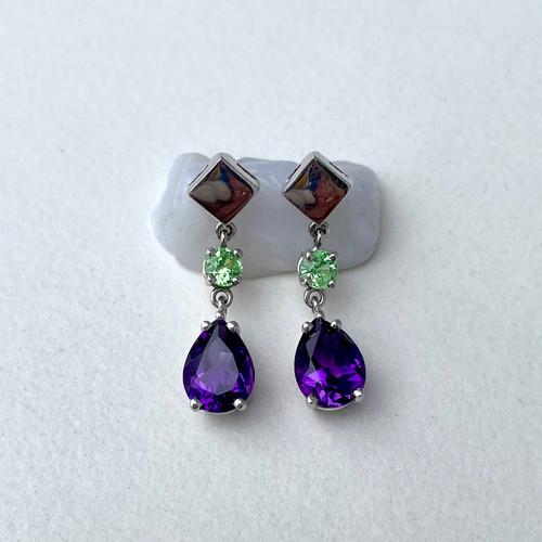 Mardi Gras Happy Earrings 