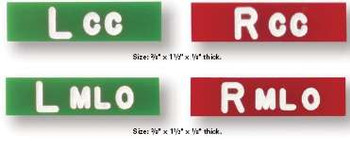Abbreviated Space Saver Markers (Mammography) - Other Views (Legends) X-Ray Markers AllCraft Wellman Products