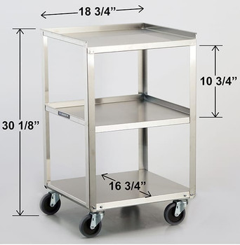 Stainless Steel Utility Cart 300lb capacity Stainless Steel Utility Cart 300lb capacity