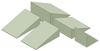 Positioning Sponge Wedge Kit A - Stealth Foam 48 Stealth Core/Cote Blocks