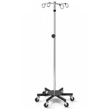 Deluxe 6 Caster IV Stand (4 hooks)