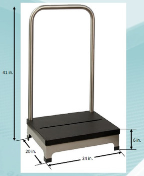 Lateral View 1-Step Platform 750lb Capacity Lateral View 1-Step Platform 750lb Capacity